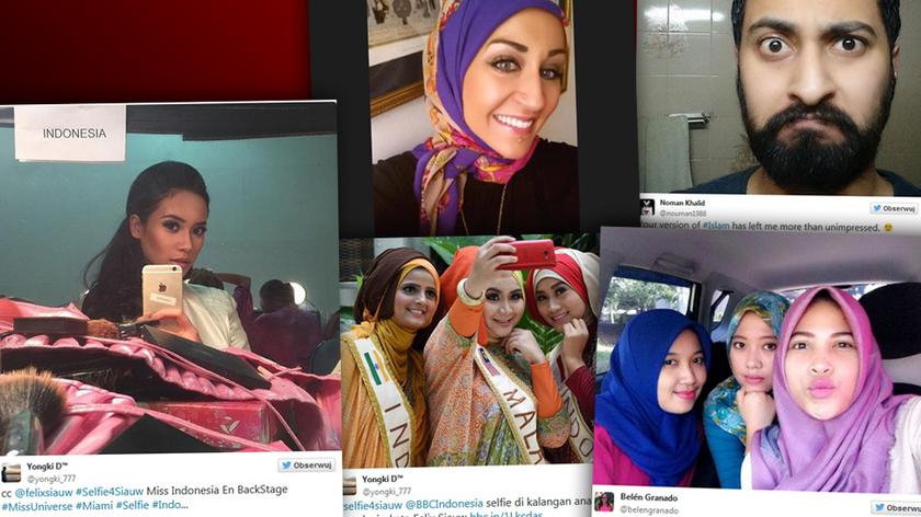 Po krytyce selfie przez indonezyjskiego kleryka, muzułmanie masowo publikują swoje zdjęcia w sieci