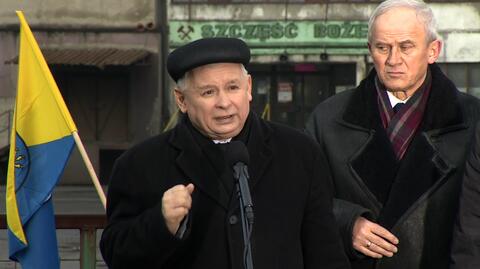 Kaczyński do górników: chcą was pokłócić z resztą społeczeństwa