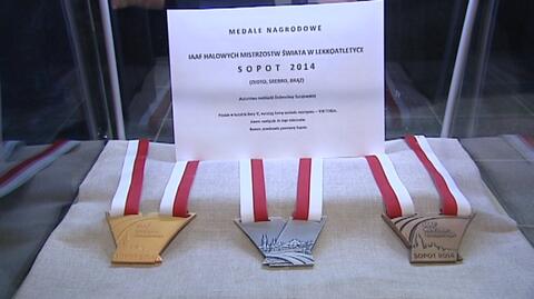 Medale w kształcie zwycięstwa na mistrzostwa świata w Sopocie