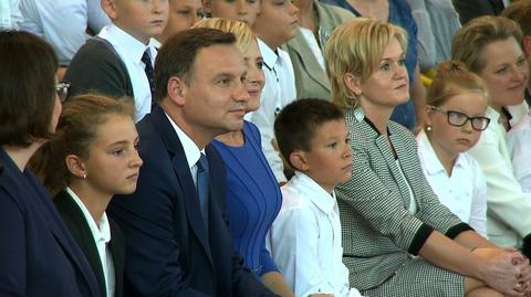 Prezydent Andrzej Duda wziął udział w rozpoczęciu roku szkolnego w Jastarni