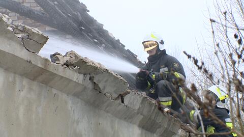 Pożar domu jednorodzinnego w Jenikowie 