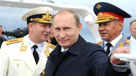 Wizyta Putina i rosyjskie ćwiczenia logistyczne na zaanektowanym Krymie 