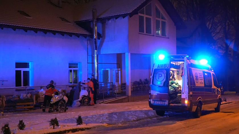 Pożar w hospicjum w Chojnicach