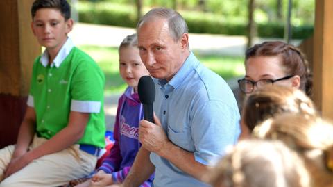 Putin odwiedził słynny obóz pionierski na Krymie 