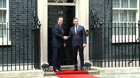 Prezydent Duda po rozmowie z premierem Cameronem
