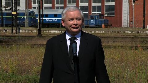 Jarosław Kaczyński krytykuje pendolino