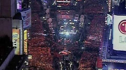 Tysiące osób zgromadziły się na Times Square