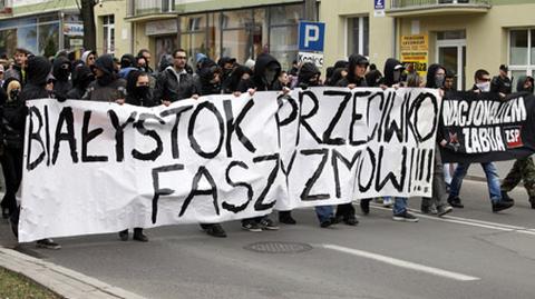 Manifestacja antyfaszystowska w Białymstoku