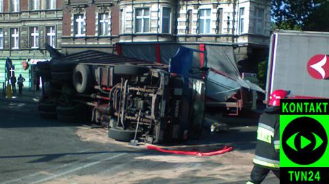 Zderzyły się dwa TIRy (foto: Robert)