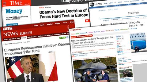 Amerykańskie media podkreślają, że Barack Obama rozpoczął wizytę po Europie od Polski