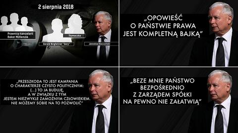 Jarosław Kaczyński rozmawia w sprawie wieżowców przy Srebrnej