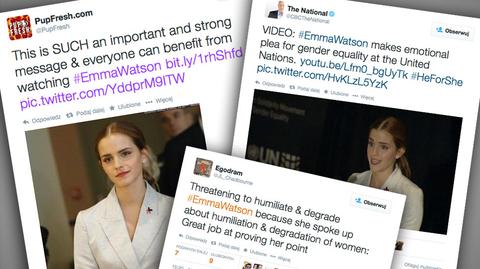 Emma Watson walczy o równouprawnienie kobiet i mężczyzn