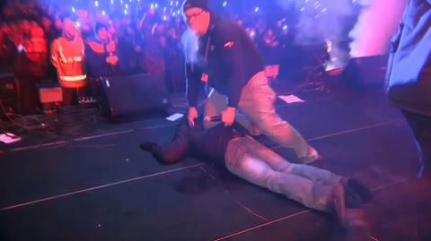The 27-year-old attacker wasn't trying to get away but instead he boasted on stage