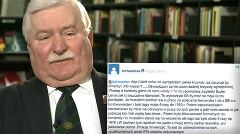 Lech Wałęsa o donosach TW "Bolka"