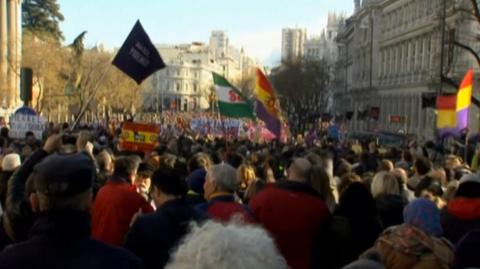 Hiszpanie za Podemosc. Madryt protestuje