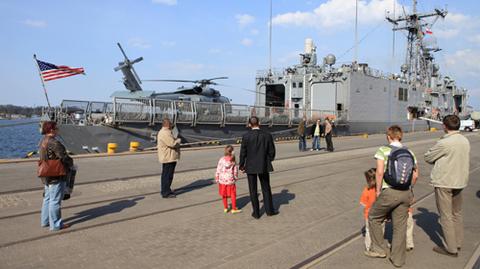 Amerykańska fregata w Gdyni