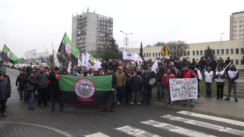 Pikieta przed siedzibą JSW. Górnicy bronią miejsc pracy