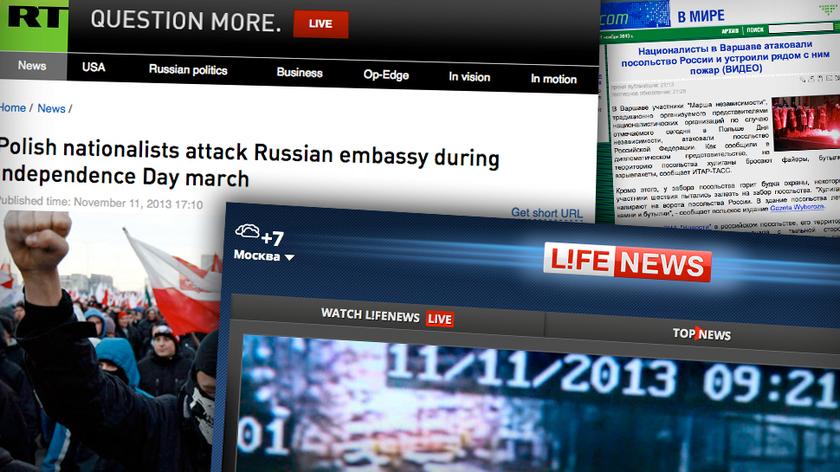 Incydent przed ambasadą Rosji