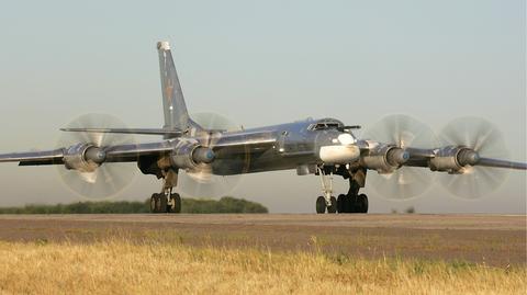Tu-95 odpalający rakietę dalekiego zasięgu