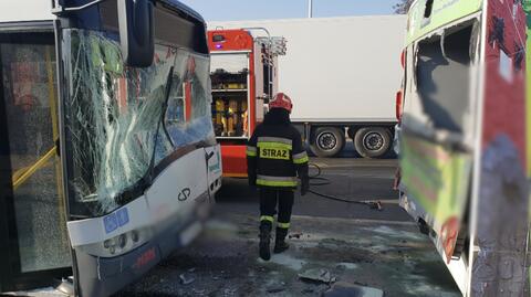 Zderzenie dwóch autobusów w Ostrowie Wielkopolskim. Są ranni