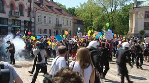 Zamieszki podczas Marszu Równości w Krakowie