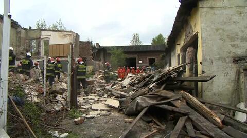 Zawaliły się ściana i dach budynku w Bytomiu