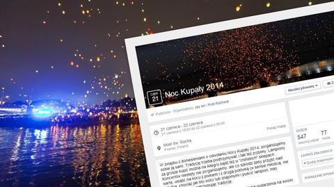 Noc Kupały w Poznaniu w ubiegłym roku: tysiące lampionów na niebie