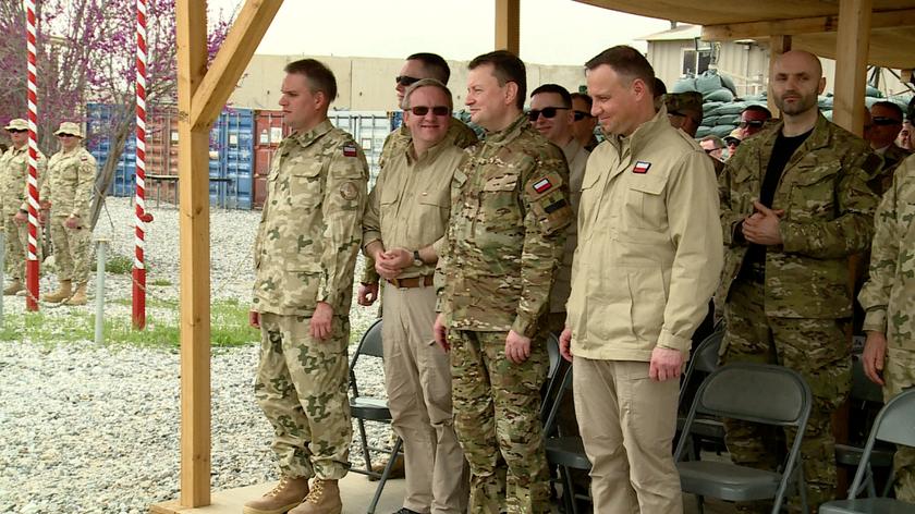 Prezydent i szef MON z wizytą u polskich żołnierzy w Afganistanie