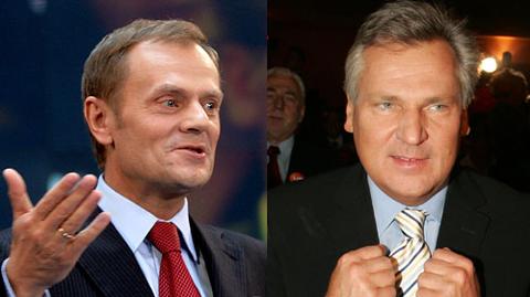 Kwaśniewski i Tusk przed debatą