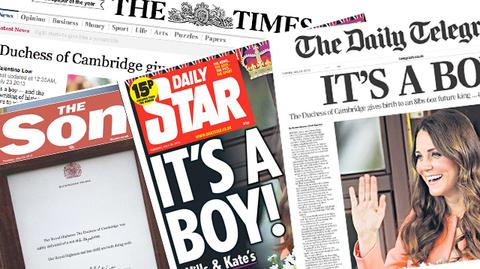"It's a boy" - media o narodzinach książęcego syna