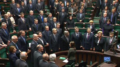 Ślubowanie nowych posłów w Sejmie
