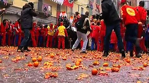 Tegoroczna włoska "bitwa na pomarańcze" już za nami