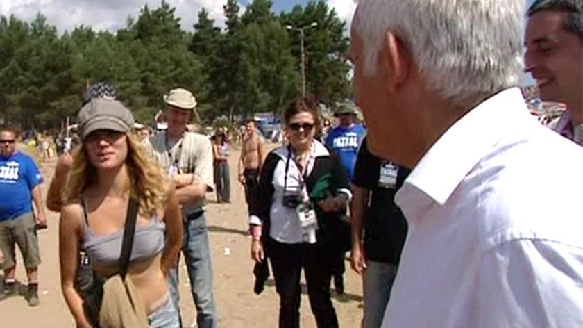 Jerzy Buzek na Przystanku Woodstock