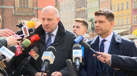 O powstaniu koalicji Dutkiewicz i Petru poinformowali na konferencji prasowej we Wrocławiu