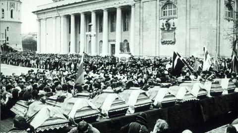 Radzieckie czołgi na ulicach Wilna 