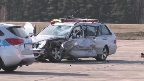 Wypadek na lotnisku w Pile. Zginął motocyklista, ranne dwie osoby