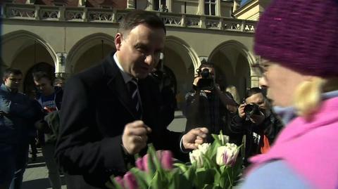 Andrzej Duda w Krakowie z okazji dnia kobiet