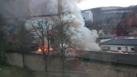 Pożar garaży w Gdańsku. Spłonęły auta