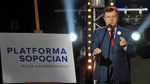 Jacek Karnowski o wstępnych wynikach wyborów 