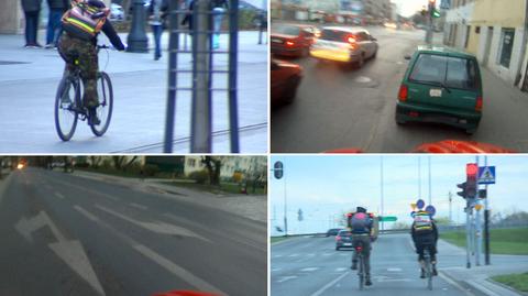 Tak ścigają się rowerzyści po Łodzi