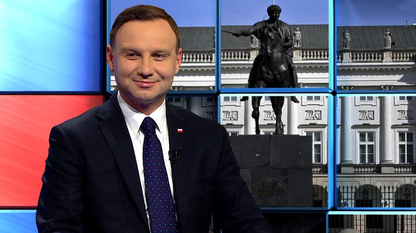 Andrzej Duda w debacie "Czas decyzji" w TVN24