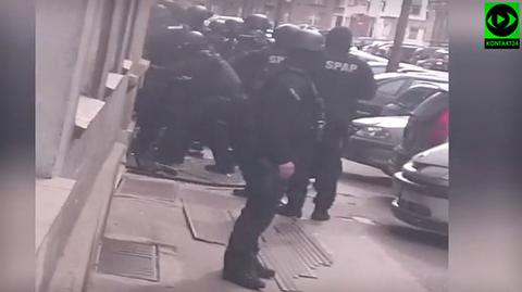 Nagranie z policyjnej akcji na jednej z wrocławskich ulic