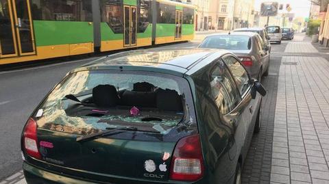 Poznań: Chuligani uszkodzili kilkanaście aut