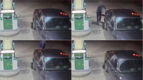 Mężczyzna uciekł ze stacji benzynowej