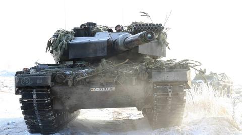 Leopard 2 na poligonie w Altmark