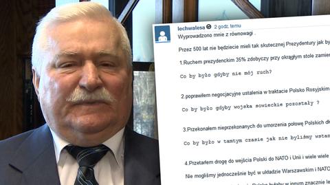 Wałęsa: przez 500 lat nie będzie takiej prezydentury jak moja