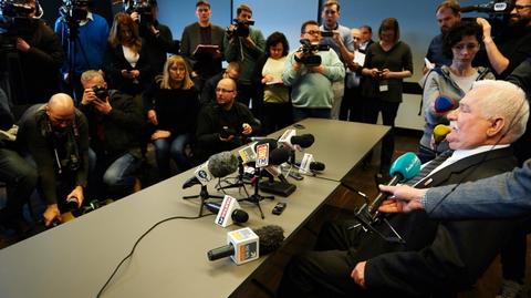 Wałęsa odpowiadał na pytania dziennikarzy