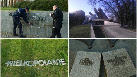 "Wielkopolanie" w rękach policji. Wandale zniszczyli pomnik Armii Poznań