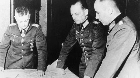 Stalin, Roosevelt i Churchill na konferencji teherańskiej 