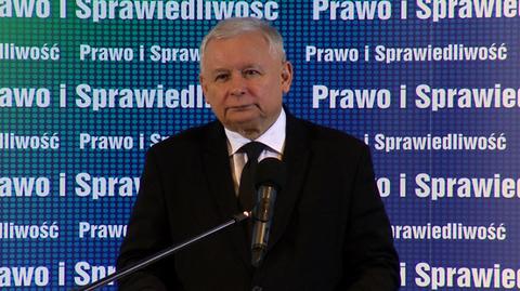 Jarosław Kaczyński na spotkaniu wyborczym w Bydgoszczy